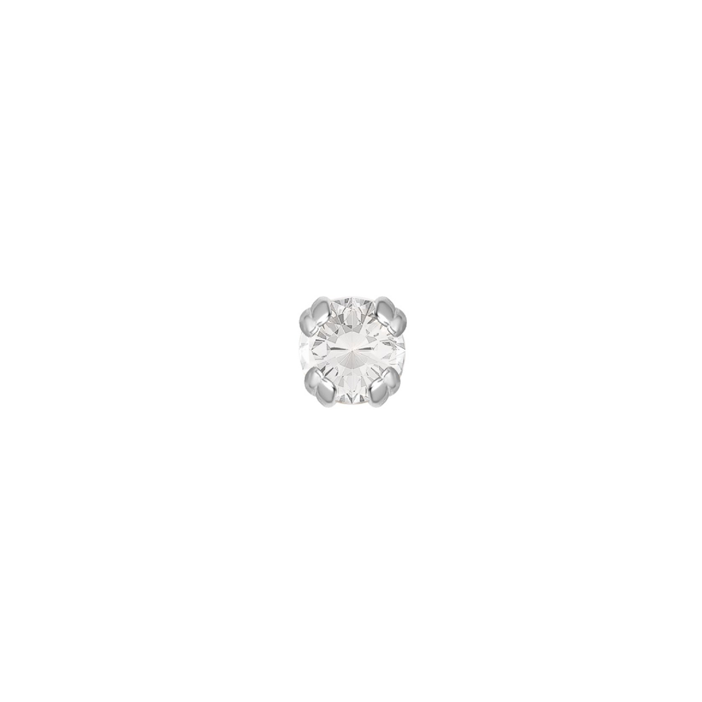 R2S - Gold Cab Prong - White CZ