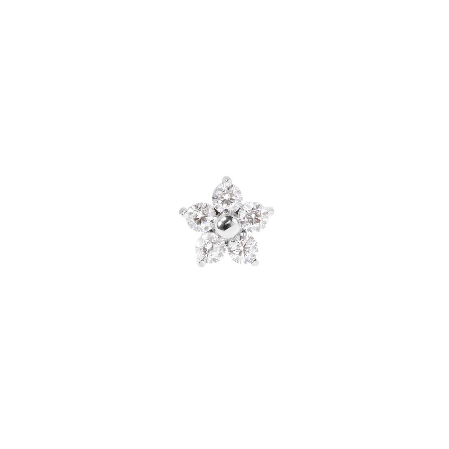 R2S - Gold Flower - White CZ