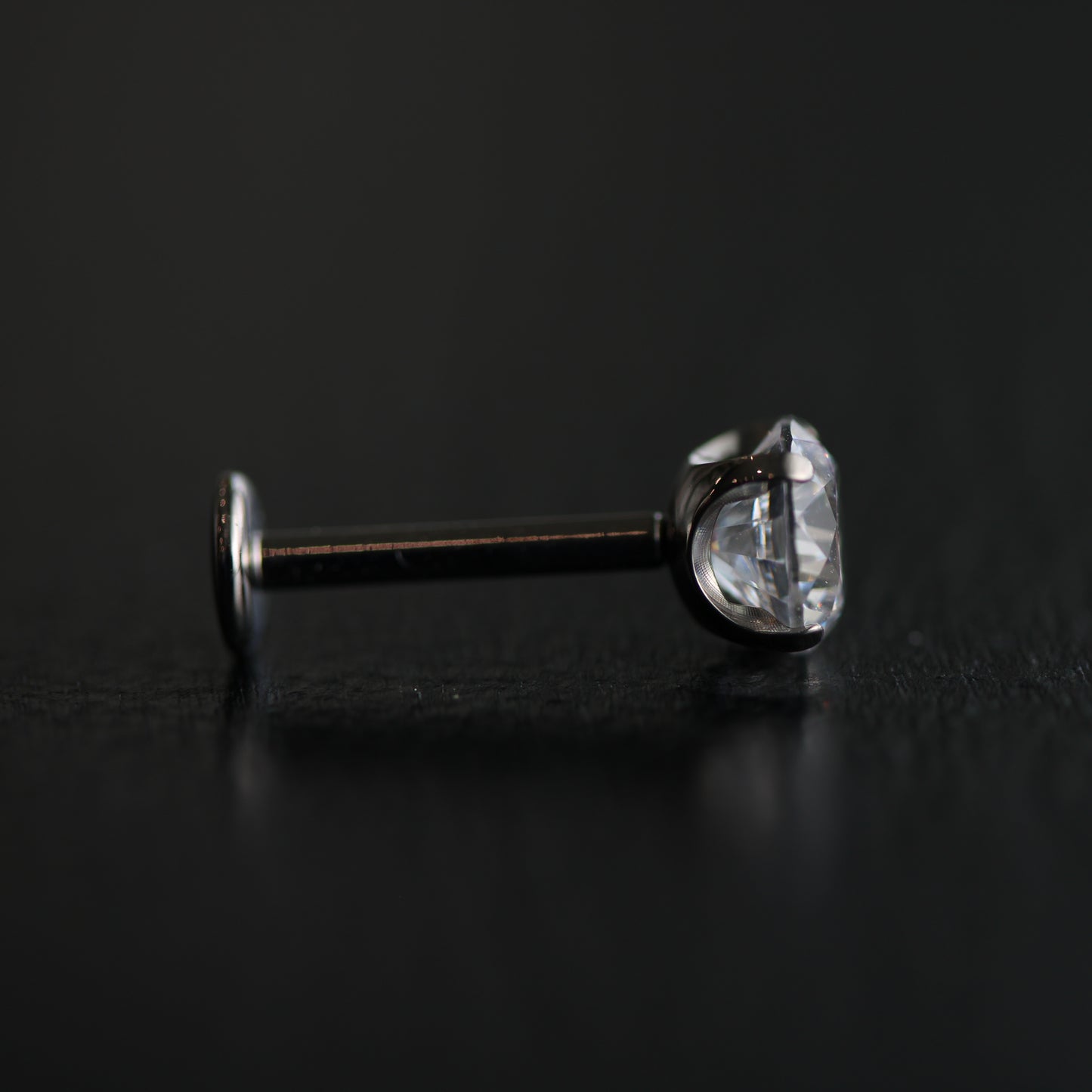 Titanium Prong Set Gem - Threadless