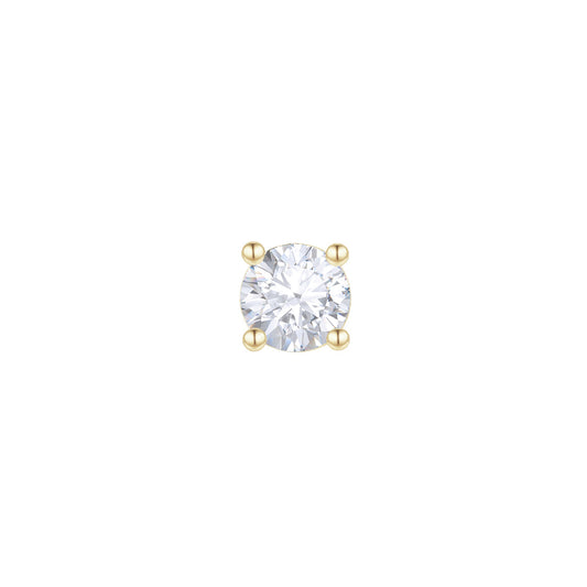 R2S - Gold Round Prong - Diamond